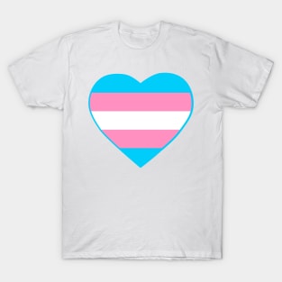 Pride Flag Heart Transgender T-Shirt